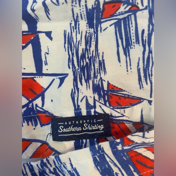 Crown & Ivy Men's Classic Fit Sailboat Button Down Shirt Size 3XLT Tropical Boat - Picture 7 of 9